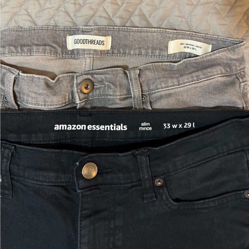 2 Pairs men’s jeans (Goodthreads/Amazon)